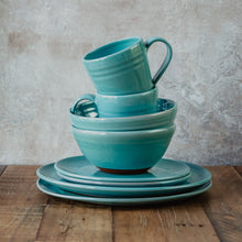 Load image into Gallery viewer, Stack of turquoise pottery pieces