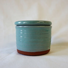 Load image into Gallery viewer, Small lidded turquoise jar