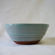 Load image into Gallery viewer, Turquoise and terracotta bowl on a white background
